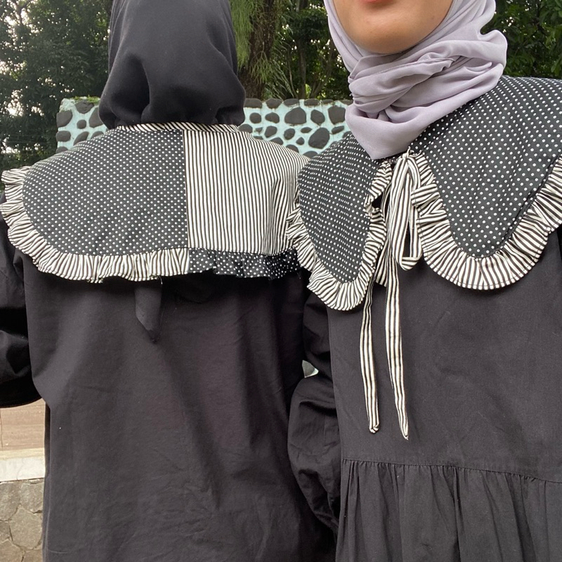 fake collar Rolla black / kerah palsu korea