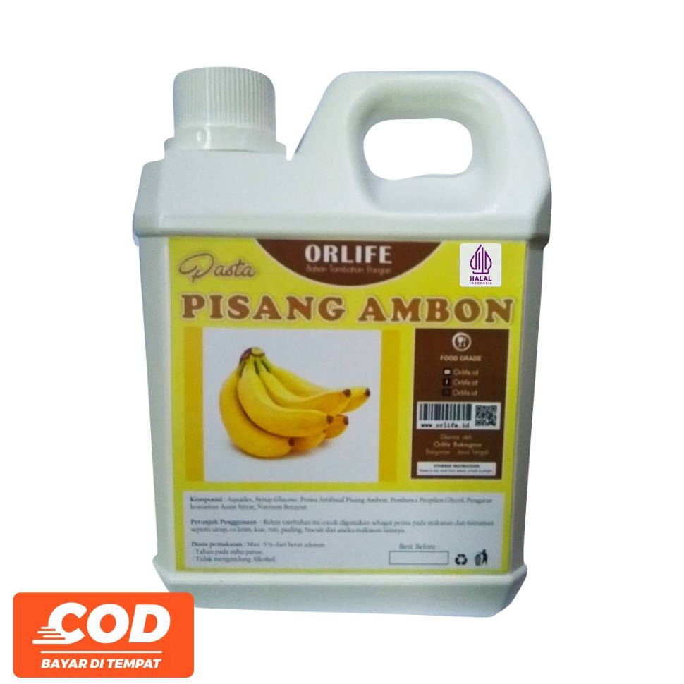 

PAS486 NEW Pasta Rasa Pisang Ambon 1 Kg Orlife