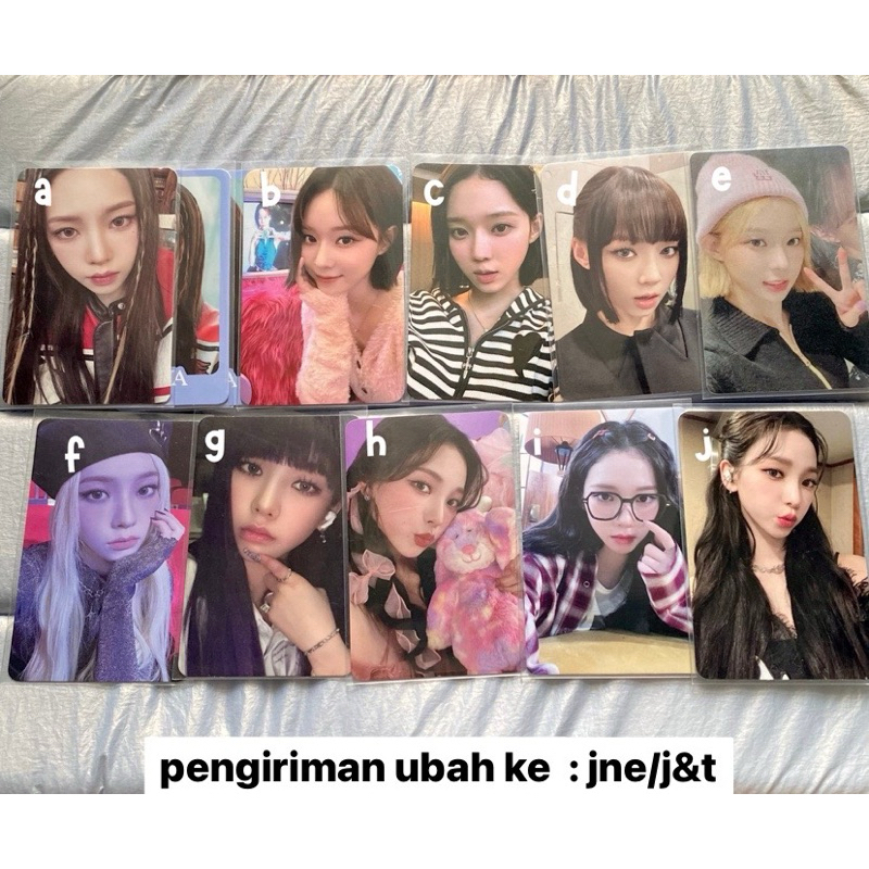 photocard karina winter aespa official [karbon yzy got girls tc headset soundwave poster]