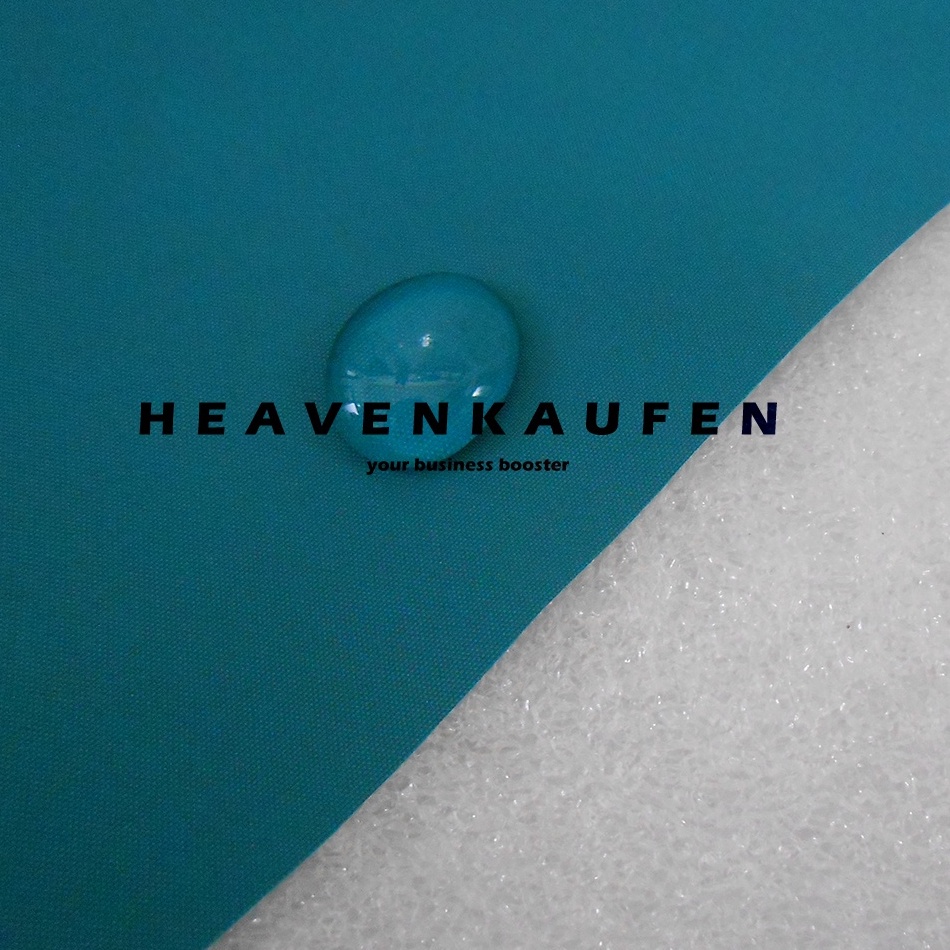 HKD865  READY STOK  Kain Parasut Waterproof Anti Air Warna Hijau Tosca  Hijau PKK Coating Milky PU U