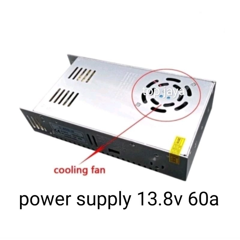 POWER TOP JAYA SUPPLY SWITCHING 60A 13.8V(13.8VOLT ) MURNI