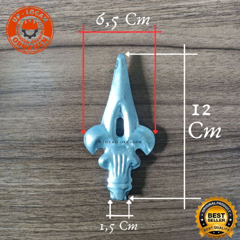 Tombak pagar besi plat kecil tombak gerbang ornamen dan aksesoris pagar besi