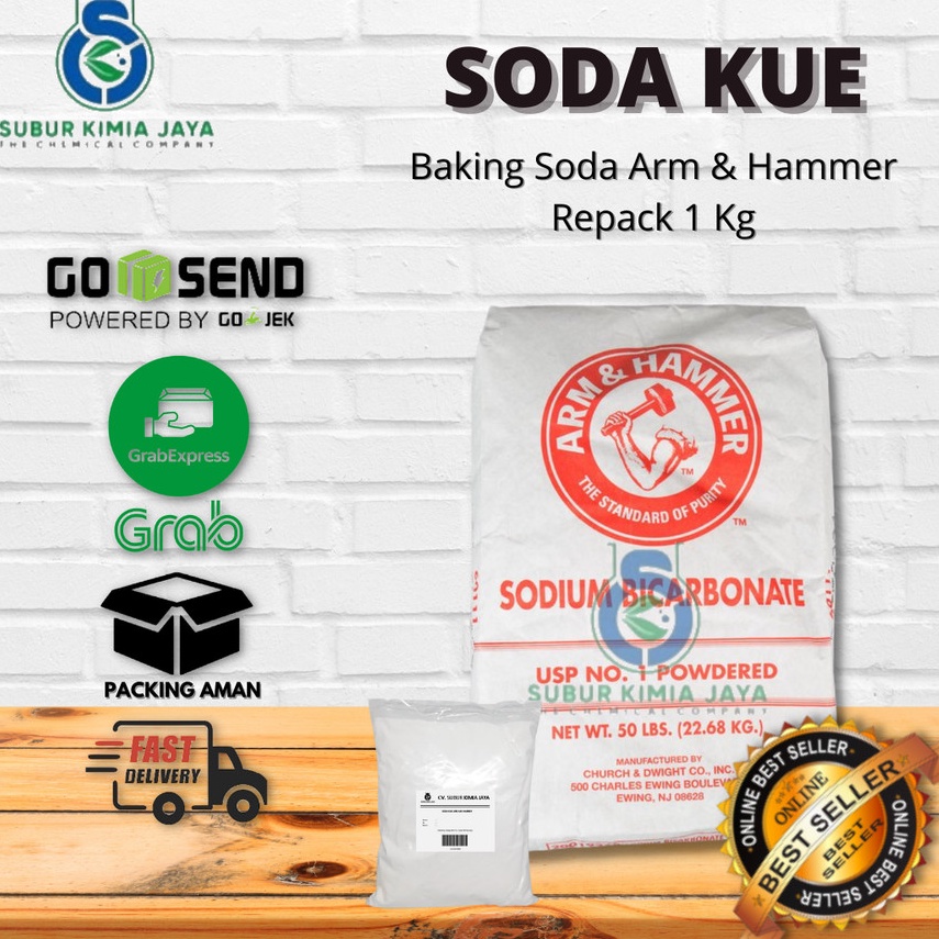

VEA825 Dikon Sodium Bicarbonate USA USP Grade Soda Kue 1 Kg