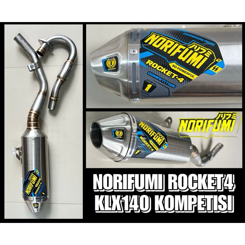 KNALPOT NORIFUMI ROCKET 4 KOMPETISI KLX140
