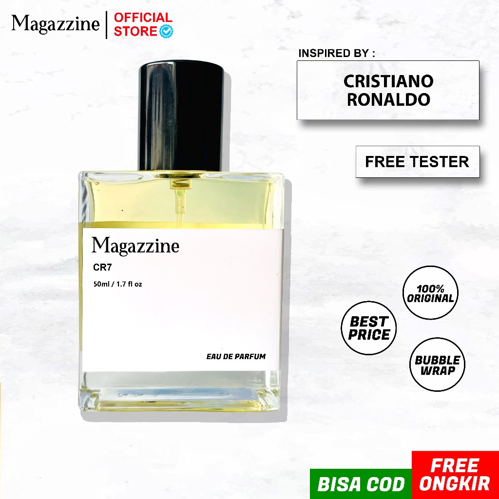 Magazzine - Parfum Wanita Pria Unisex Tahan Lama Aroma Lembut Elegan Inspired By CR7 | Fragrance Fre