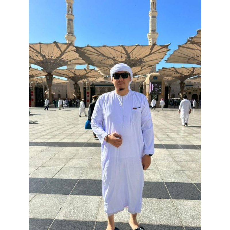Jubah Pria Putih Polos Gamis Pria Dewasa Jubah Saudi