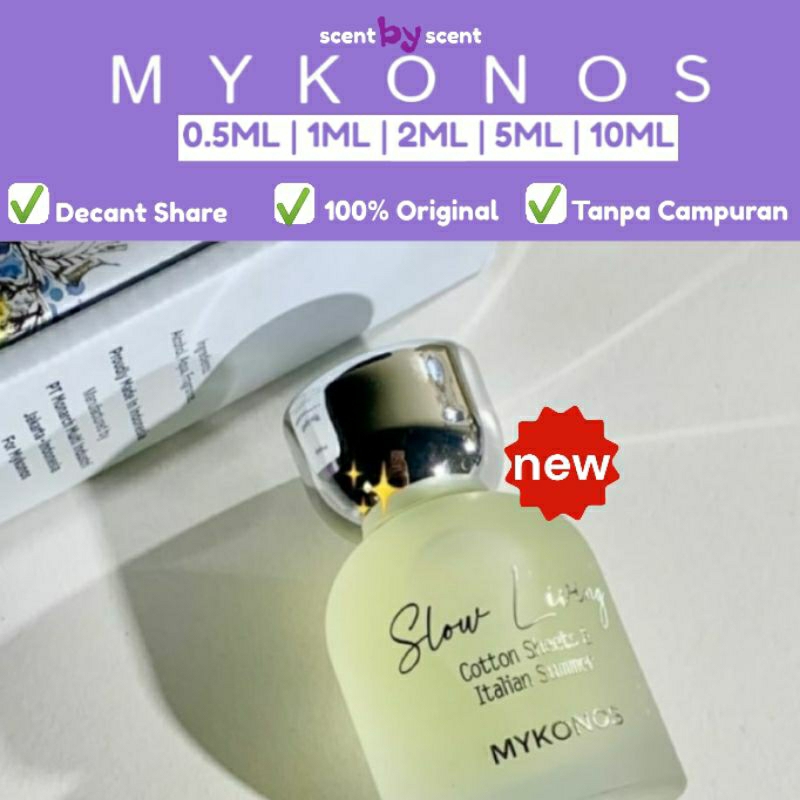 decant - MYKONOS SLOW LIVING EDP SLOW LIVING EDT