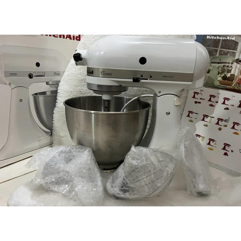 [Pre Loved] Kitchen Aid Stand Mixer Classic 4,3 L Putih - KitchenAid Alat Pengaduk [PreLoved]
