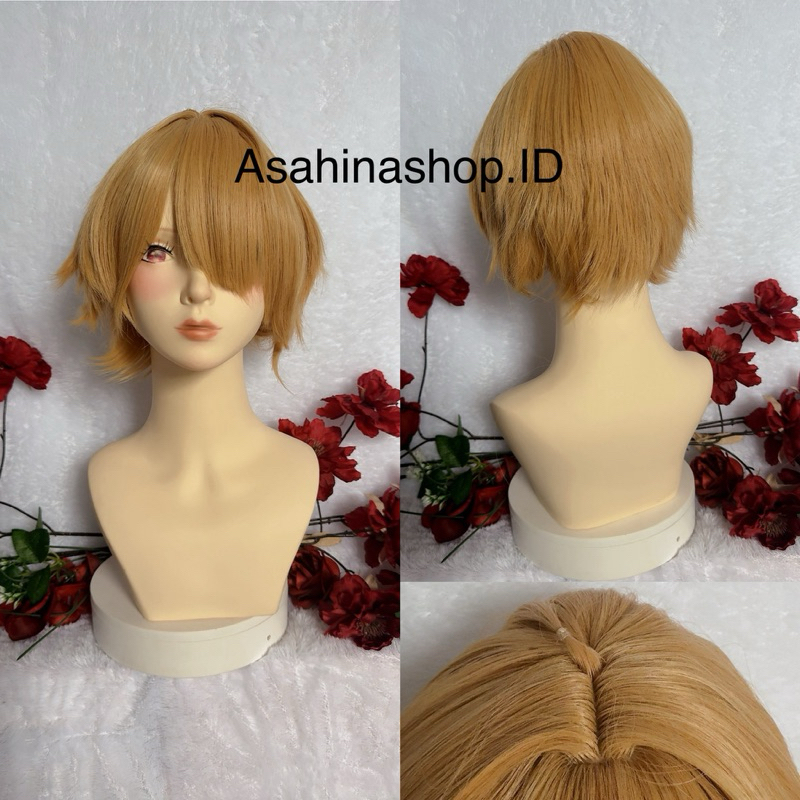 READY STOCK aquamarine hoshino cosplay wig golden brown oshi no ko import new