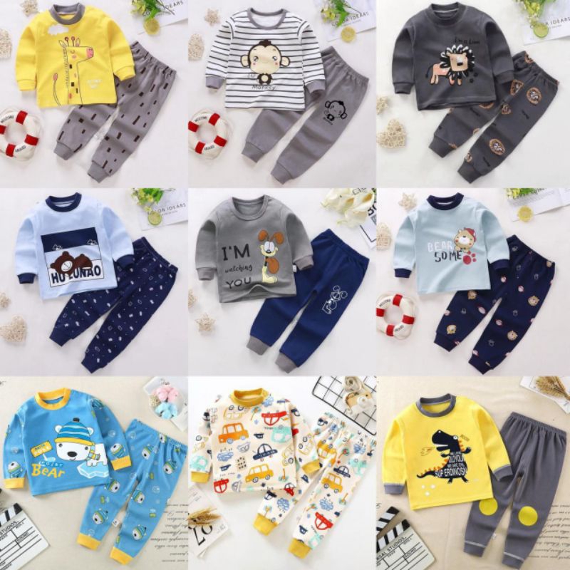 SETELAN ANAK 0-5 TAHUN PIYAMA ANAK BAJU ANAK BAJU PANJANG