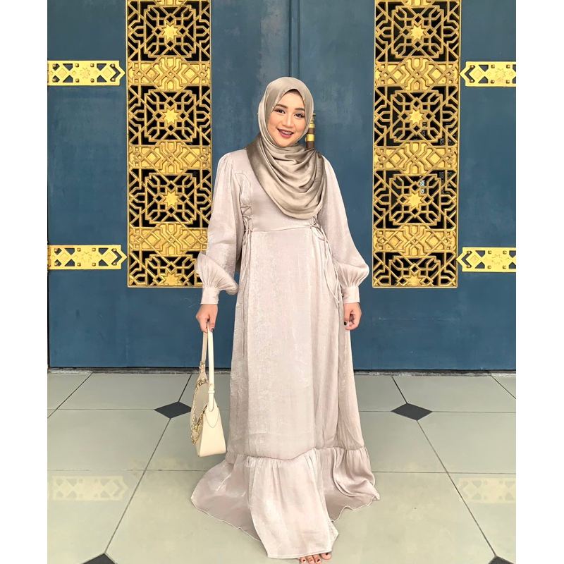 shabrina dress |dress kondangan | dress mewah | gamis simpel | gamis remaja