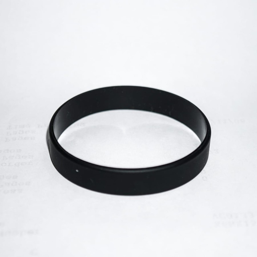 Gelang Karet HITAM POLOS - Bracelet - Aksesoris Fashion Pria Wanita