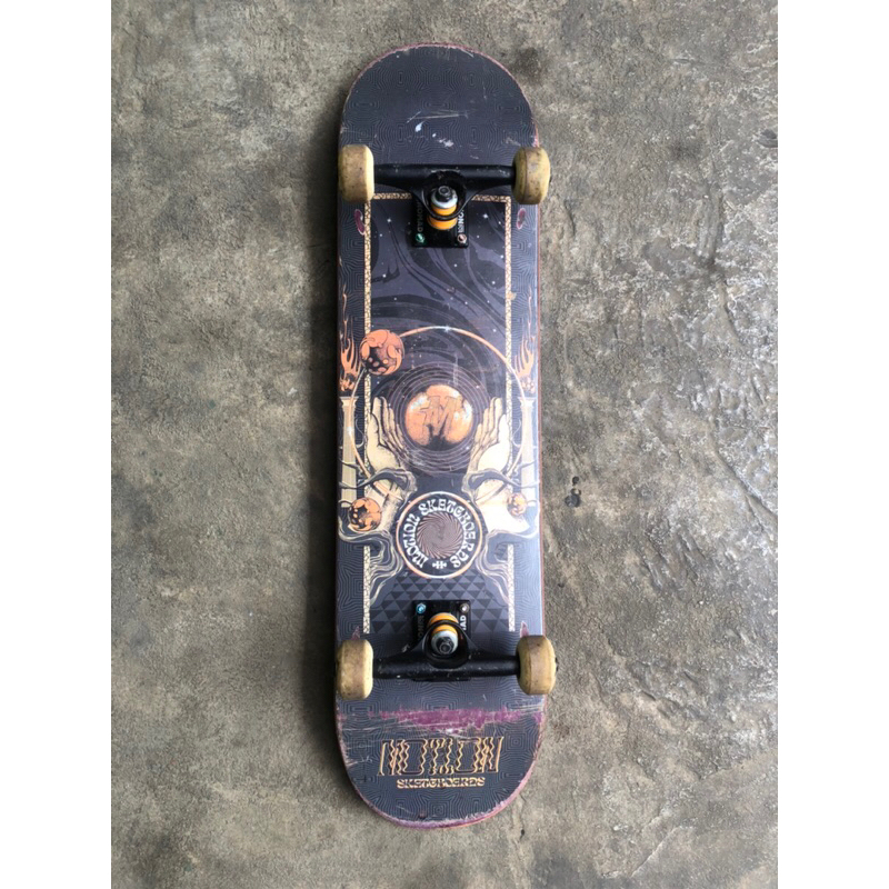 murah meriah skateboard fullset deck motion size 8 original