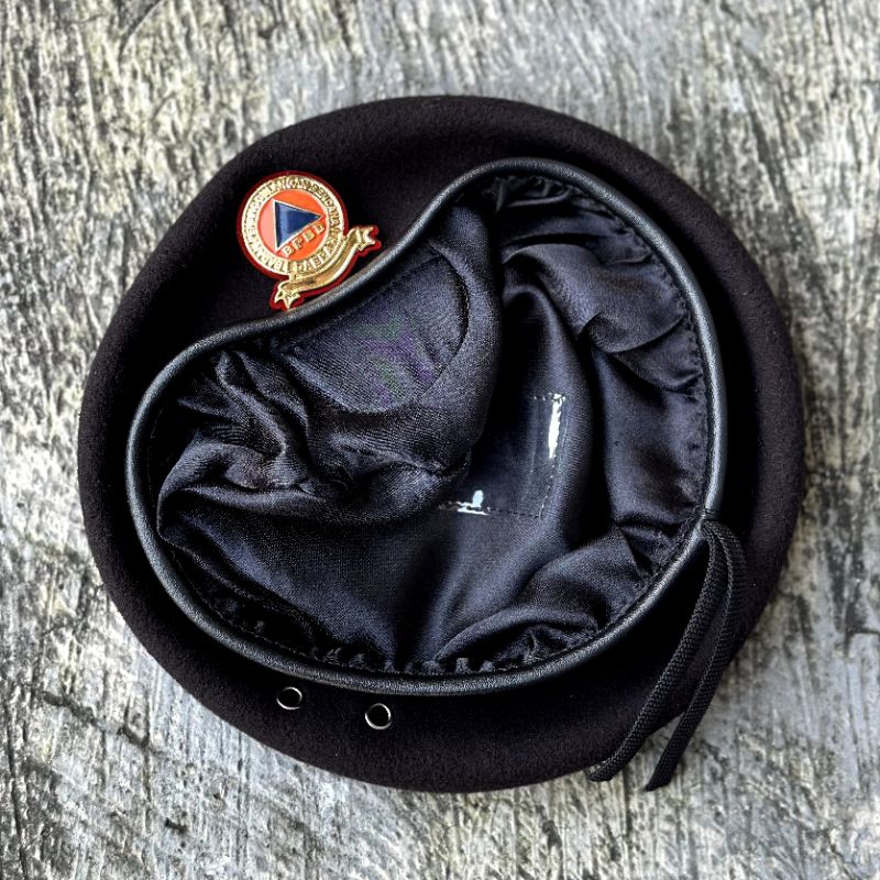 Topi Baret Hitam BPBD + Emblem mirror