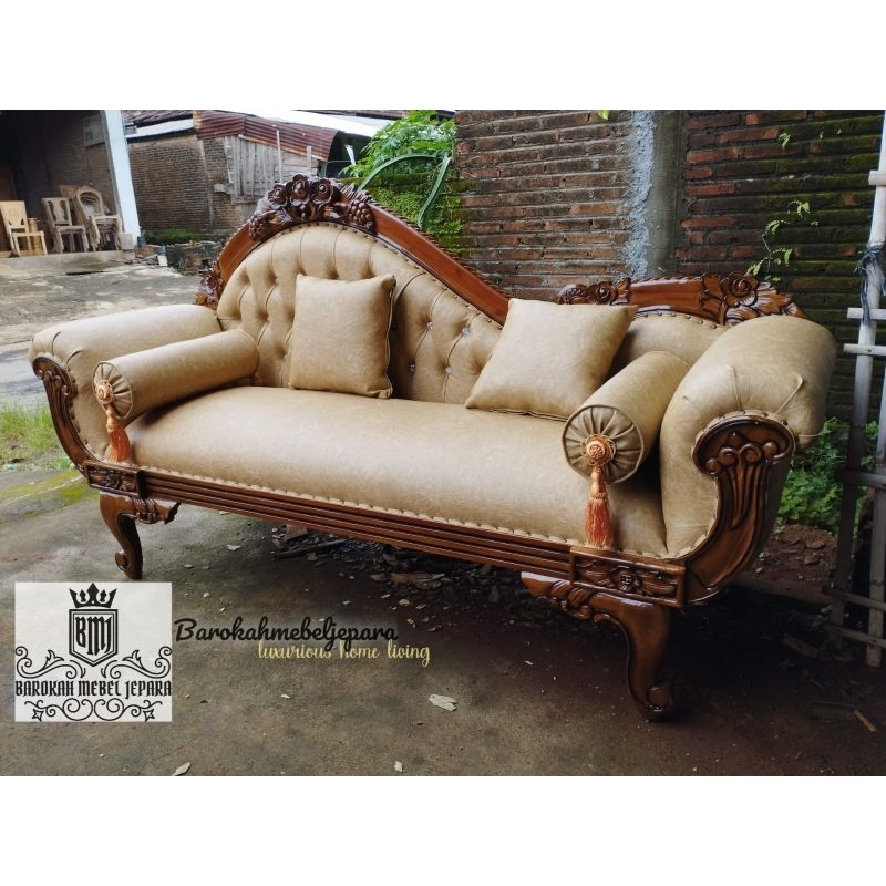 Sofa santai jati , sofa single jati , sofa mewah , sofa anggur , sofa Louis mewah