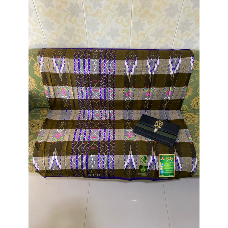 Sarung BTM Full Sutra 100% Type kotak-kotak