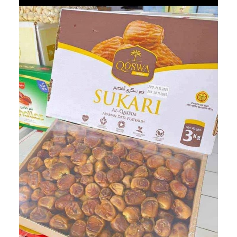 

Kurma sukari Al-qoswa Premium 3Kg