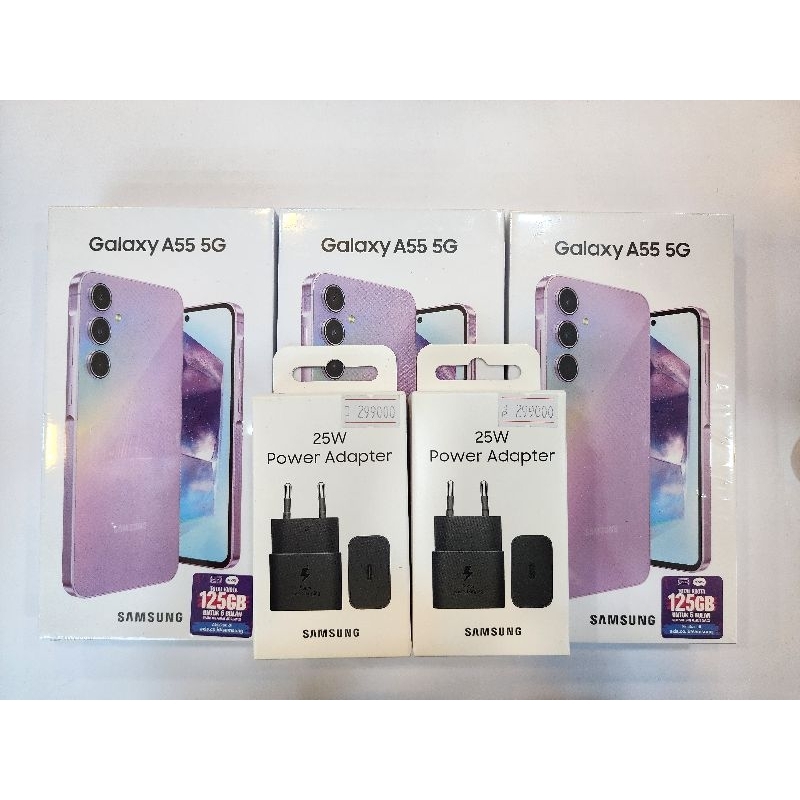 Samsung Galaxy A55 5g 12/256 free adaptor Garansi resmi samsung 1tahun