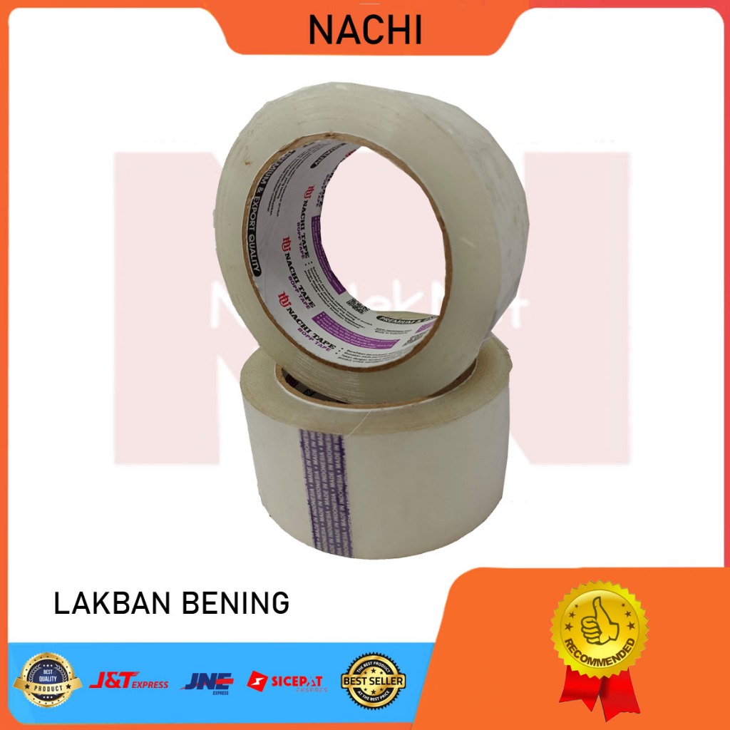 

LAKBAN BENING NACHI-2NC LAKBAN SEAL TAPE ISOLASI BESAR SOLASI STATIONARY STATIONERY ALAT TULIS SEKOLAH KANTOR