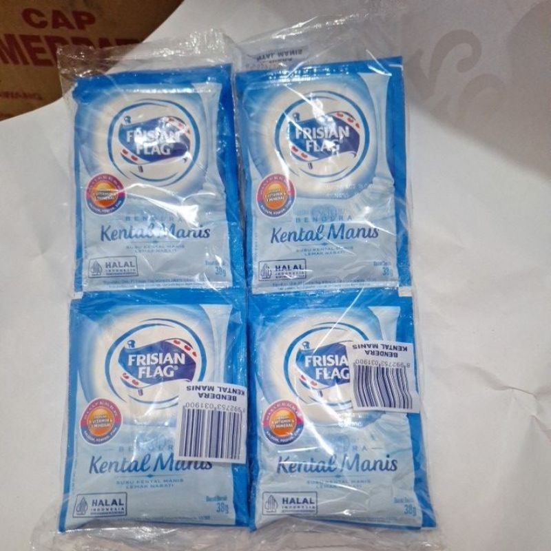 

FRISIAN FLAG BENDERA KENTAL MANIS PUTIH SACHET ISI 6/38 gr