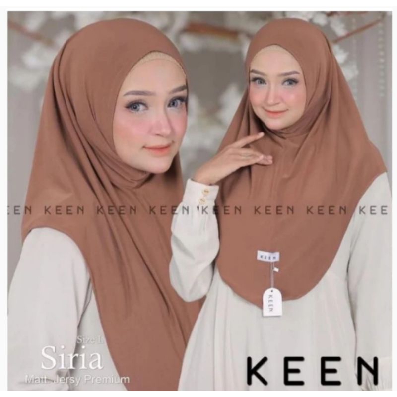 Hijab Bergo Siria Non Pet by Keen Size L Premium