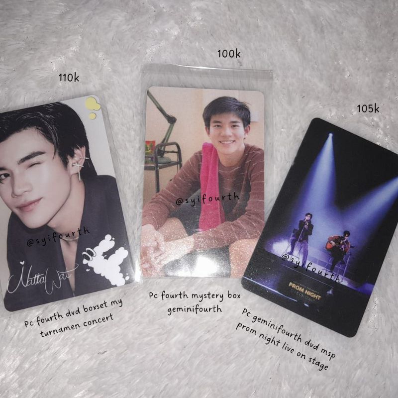 [READY INA] PHOTOCARD OFFICIAL FOURTH NATTAWAT GEMINI FOURTH