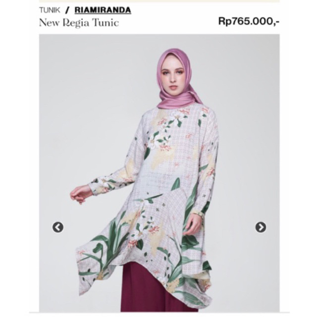 Preloved LIKE NEW Regia Tunik Ria Miranda Warna Rose Size S/M