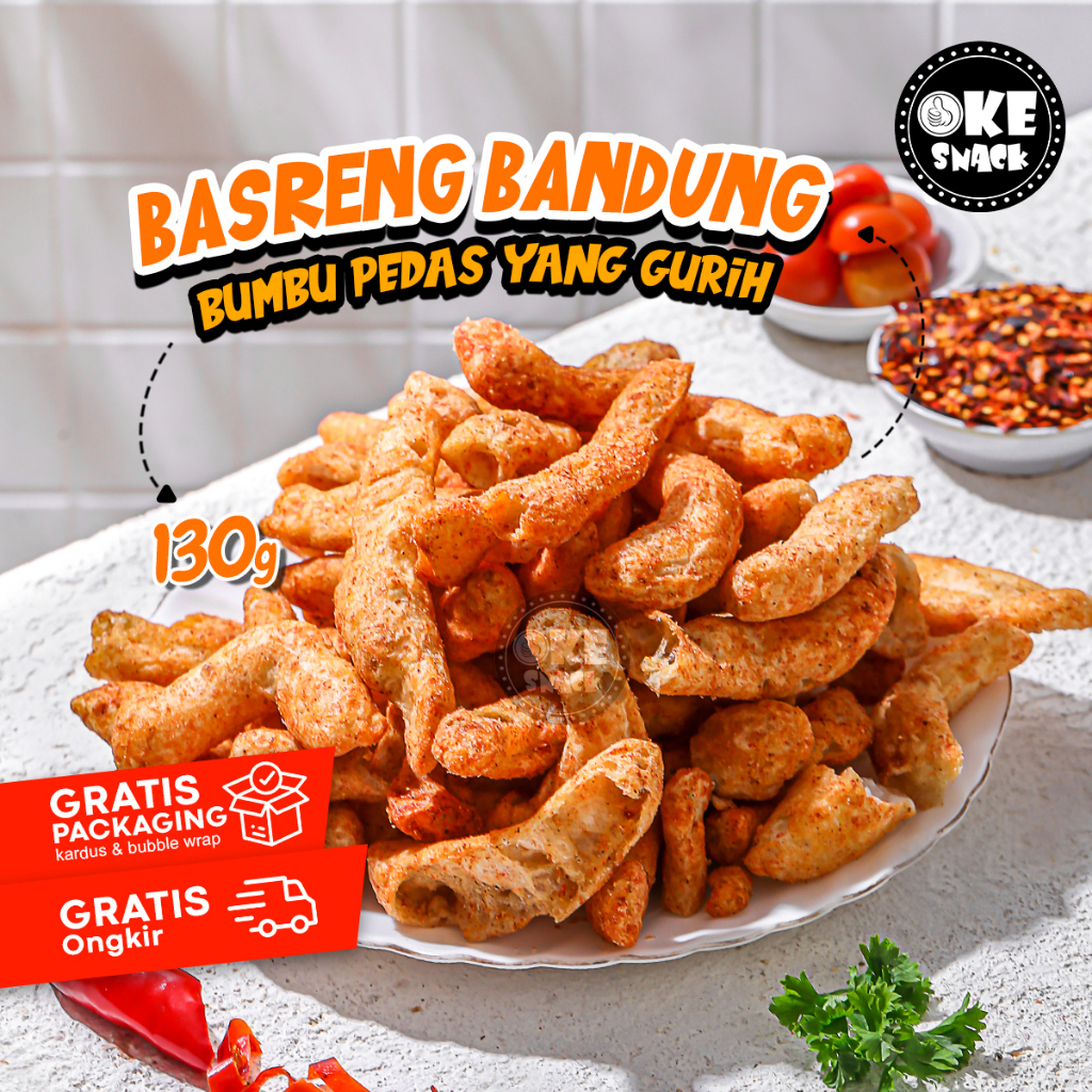 

Basreng Bandung Pedas Daun Jeruk 130 gr