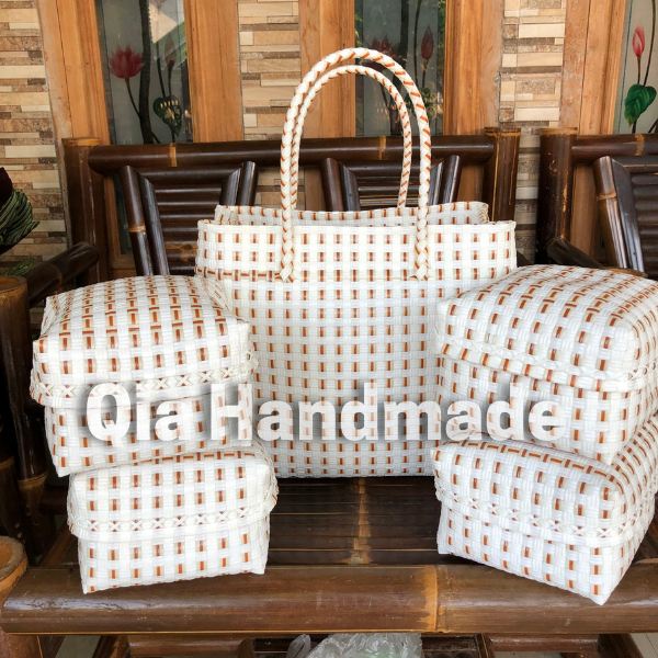 Ready tas jali premium Tas set keben 4 harga promo/ set keben bali / canang sari / tas plastik murah