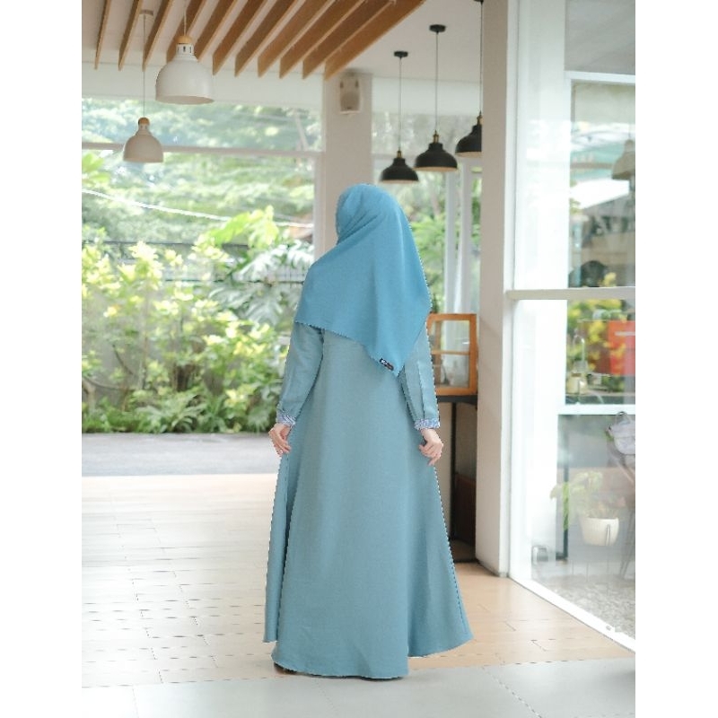 Baju Muslim Gamis Yumna Edisi Emili Motif Dress-6