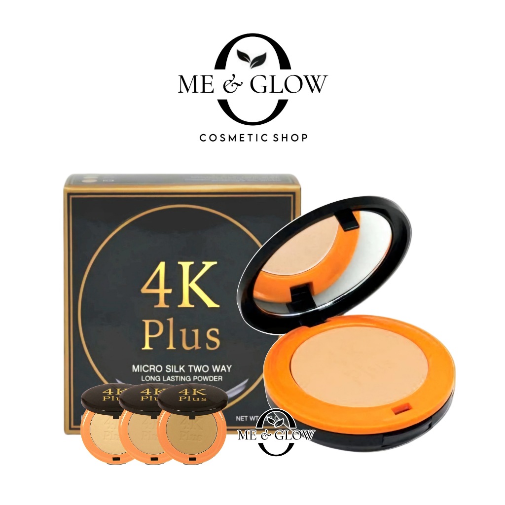 4K PLUS MICRO SILK TWO WAY LONG LASTING POWDER 15g - COMPACT POWDER ORIGINAL THAILAND