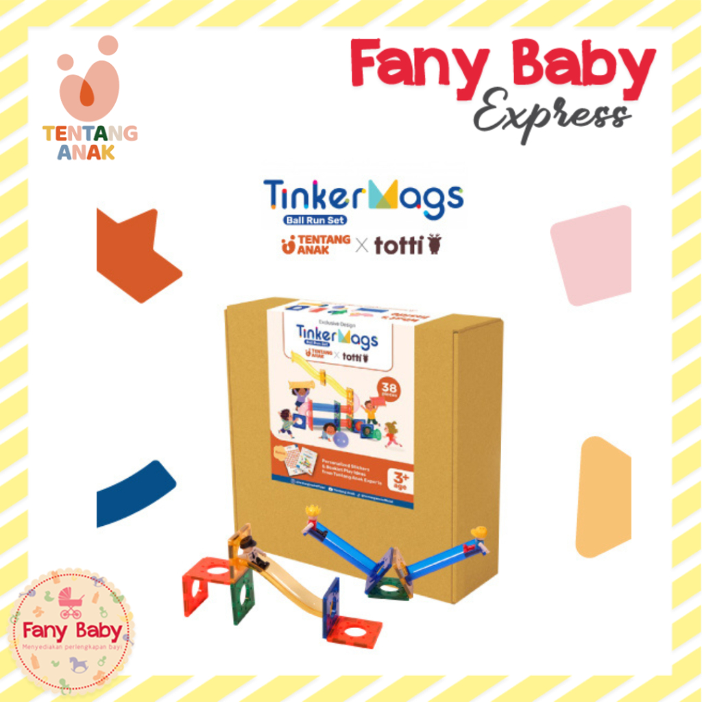 TENTANG ANAK TINKERMAGS - EDITION BALL RUN SET 38PCS