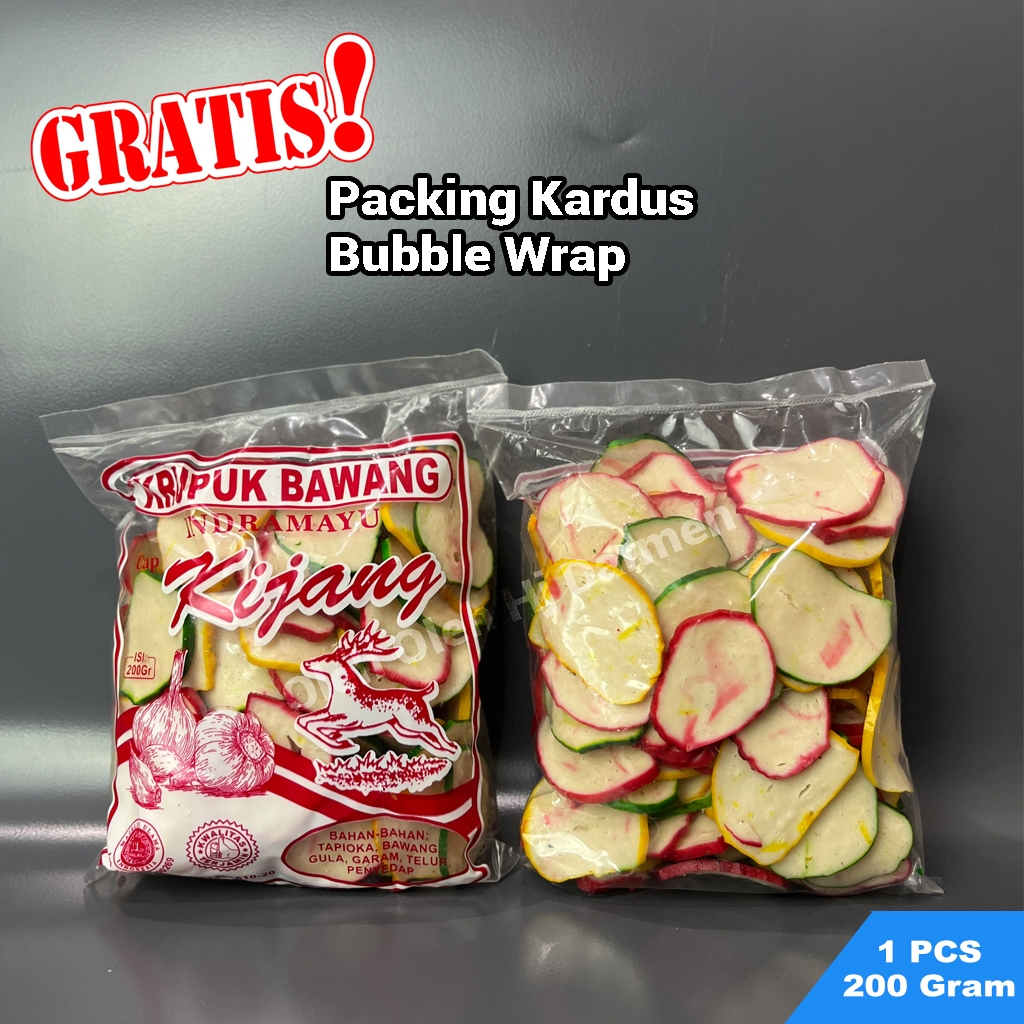 

Kerupuk Bawang Cap Kijang Khas Indramayu KUALITAS SUPER