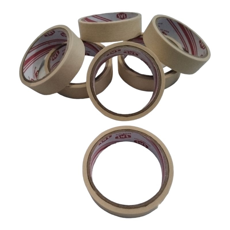

marking tape 24 mm isi 1 slot 10 roll Lakban kertas 1inchi tape solatipe