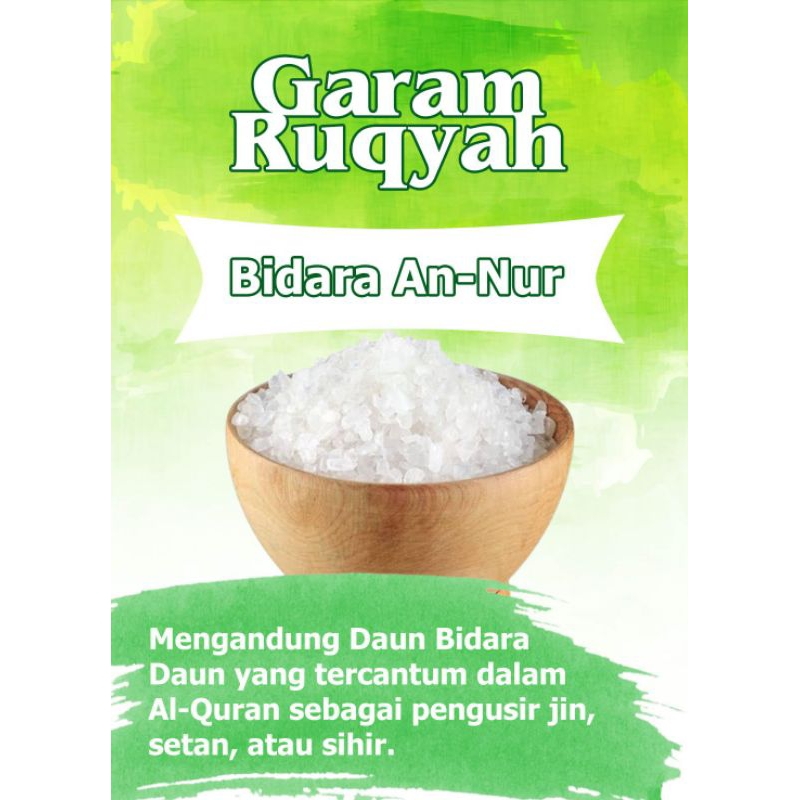 

garam an nur garam kasar extra daun Bidara garam ruqyah pagar gaib rumah dari gaguan santet