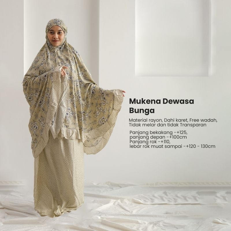 Mukena Bunga Dewasa - Joglo Batik