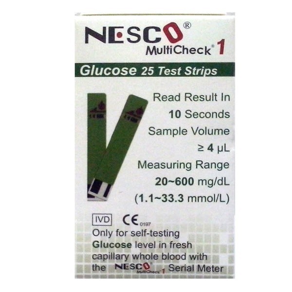 Strip Nesco Gula Nesco Glucose Strip Gula Nesco Gula Darah Nesco Blood Glucose