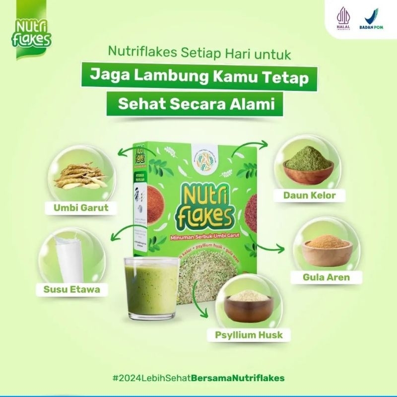 

NUTRIFLAKES SEREAL UMBI GARUT ATASI MAAG DAN ASAM LAMBUNG NUTRIFLAKE
