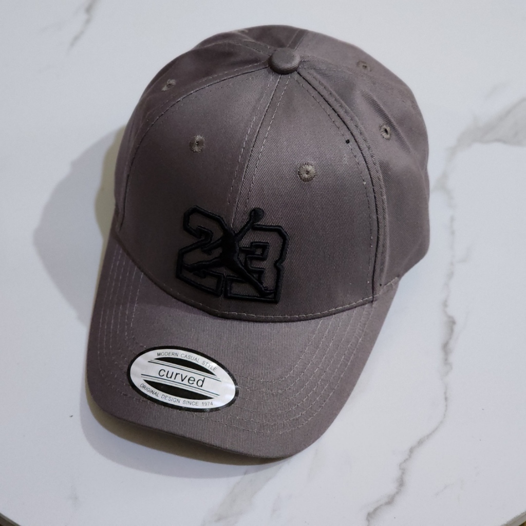 Topi Air Jordan 23 Hitam Abu