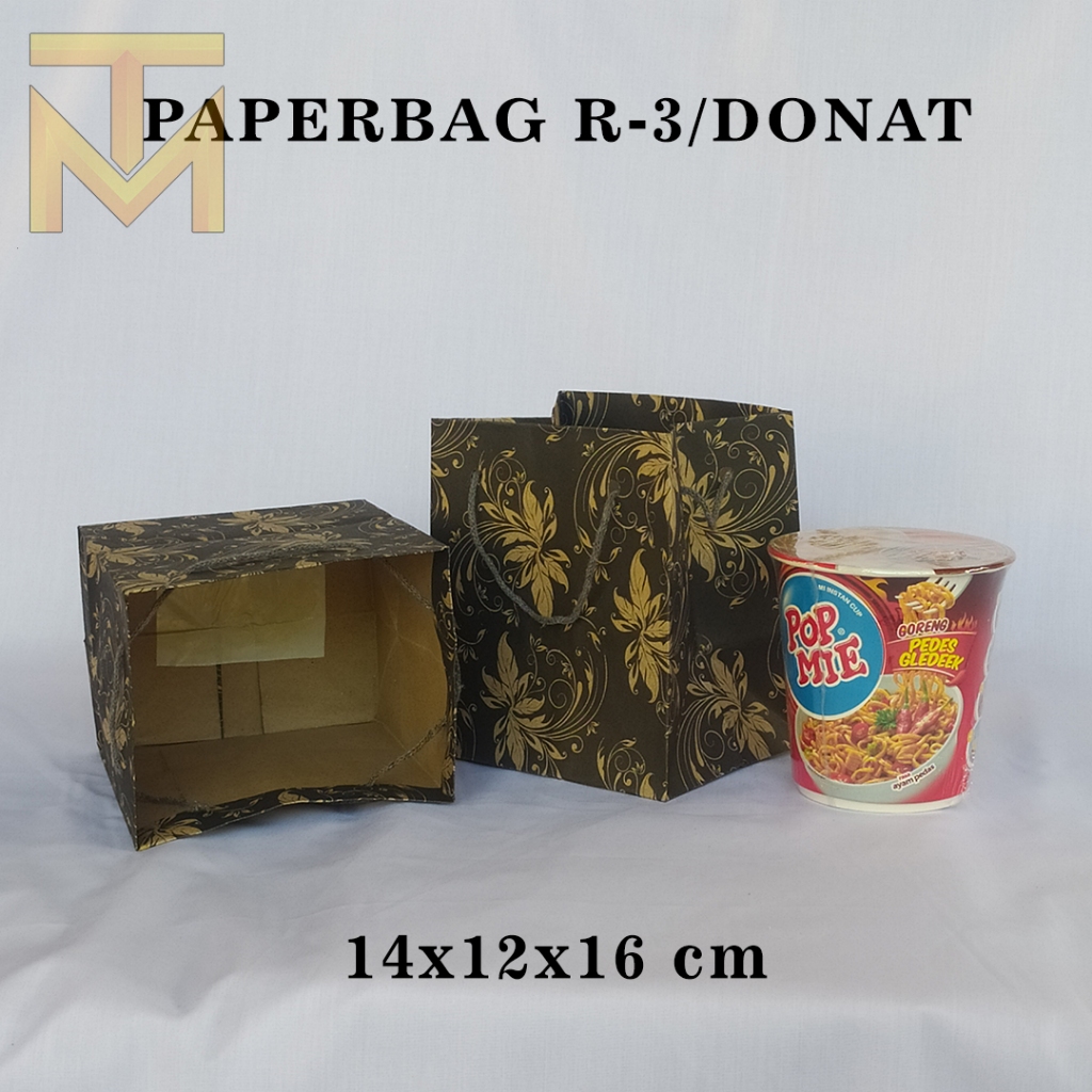 

PAPERBAG R-3/ DONAT MOTIF 1 WARNA UKURAN P14 x L12 x T16 CM
