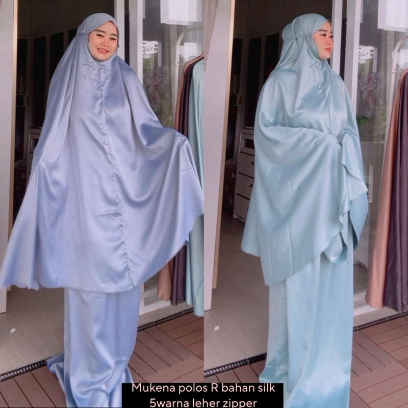 MUKENA POLOS BAHAN SILK PREMIUM