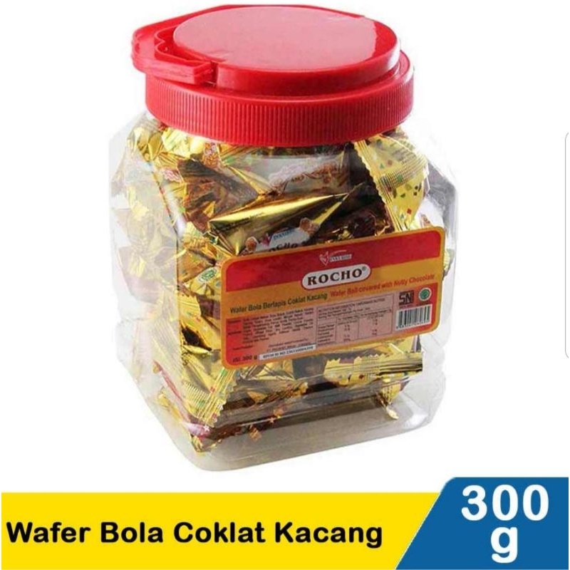 

ROCHO WAFER BOLA COKLAT KACANG 300G