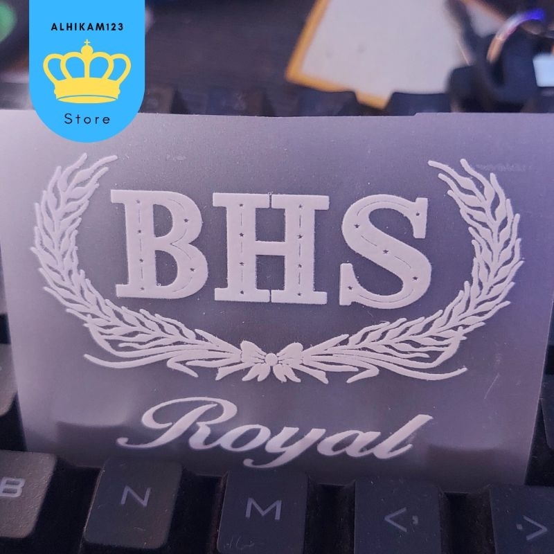 

Label/Cap Sablon Royal Putih/Hijau