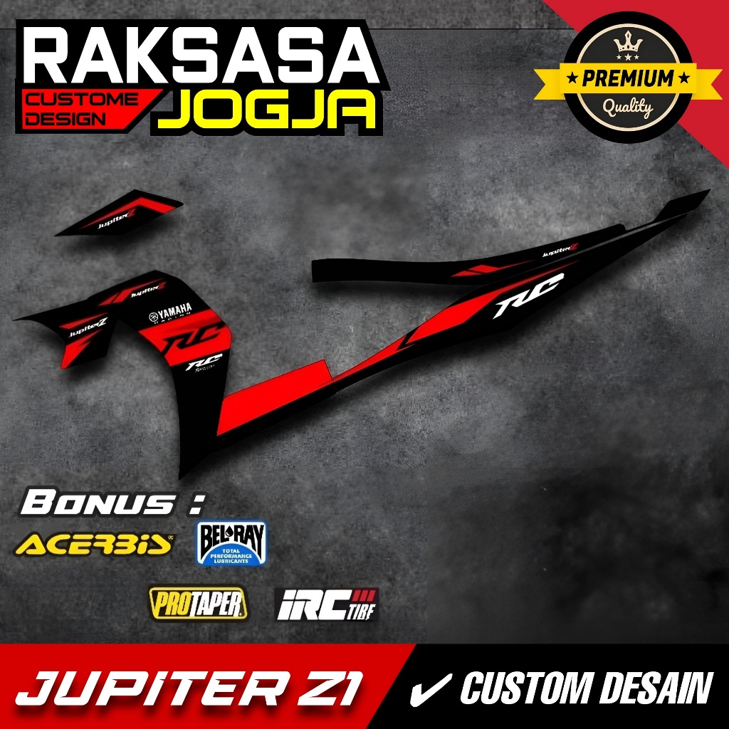STRIPING MOTOR JUPITER Z1 PREMIUM 100% AWET HIGH QUALITY LIST THAILAND RC / STICKER MOTOR BEST SELLE