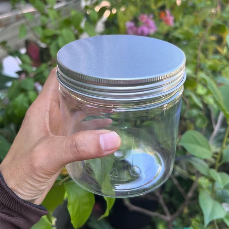 Toples Tinggi 9,5cm Tutup Silver Alumunium Diameter 9cm