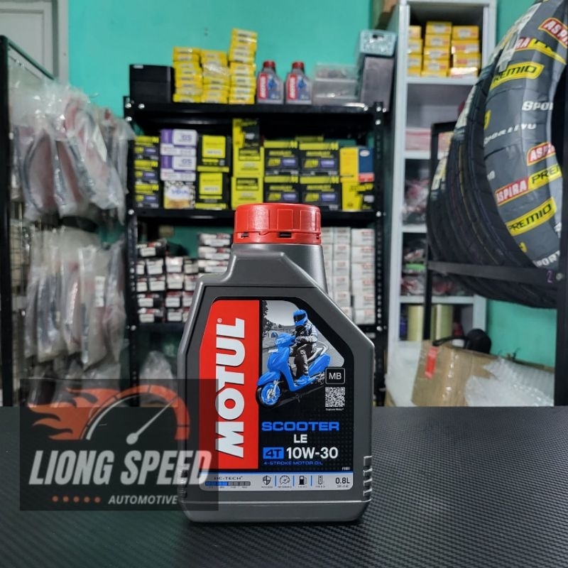 OLI MOTUL ORIGINAL 10W 30 0.8L API SL JASO MB MADE MOTOR MATIC HONDA