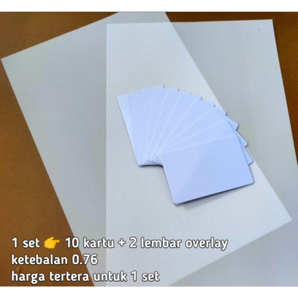 

BAHAN PVC ID Card 1SET