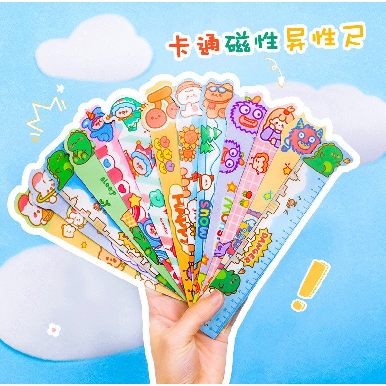 

Penggaris Magnet Motif Karakter Lucu Anak-Anak/ Penggaris Jepang Lucu