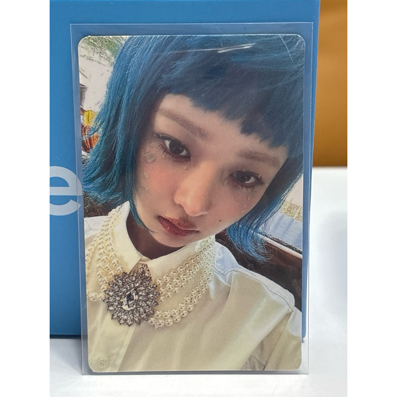 (ready) rei appmus apple music pob blue short hair blue hair rei official photocard