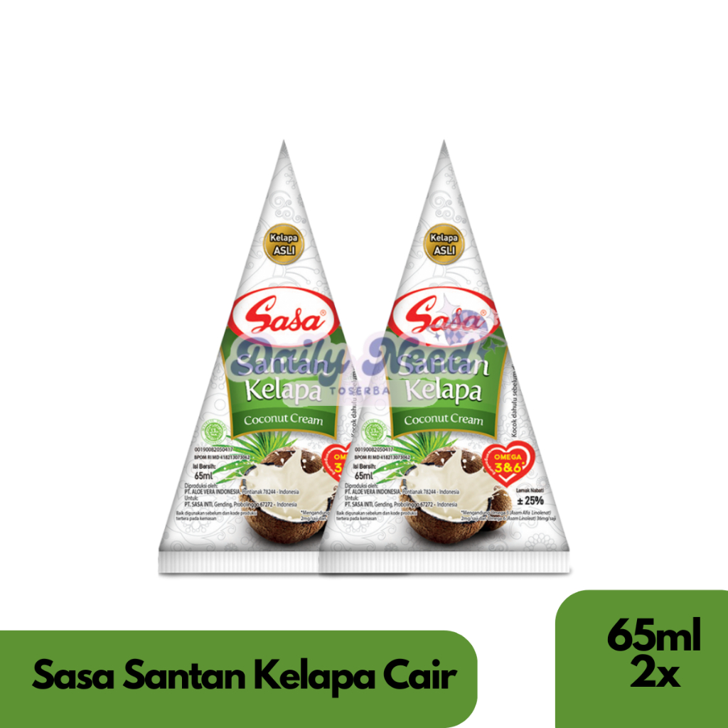 

Sasa Santan Cair 65ml x2